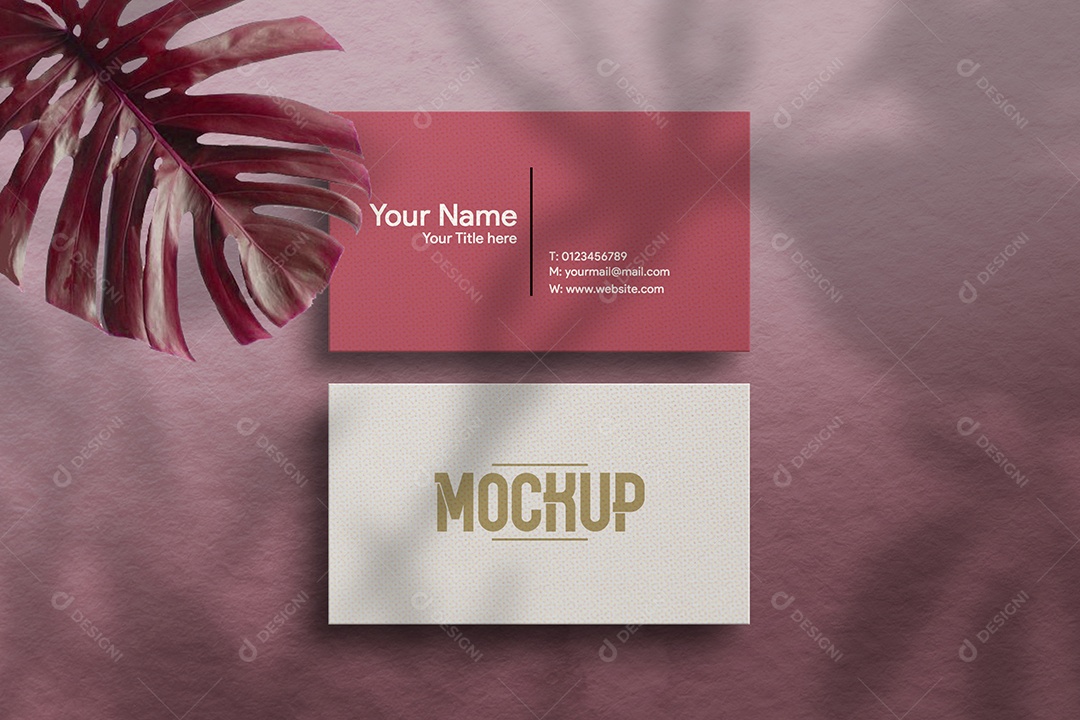 Mockup Cartão de Visita Frente e Verso PSD