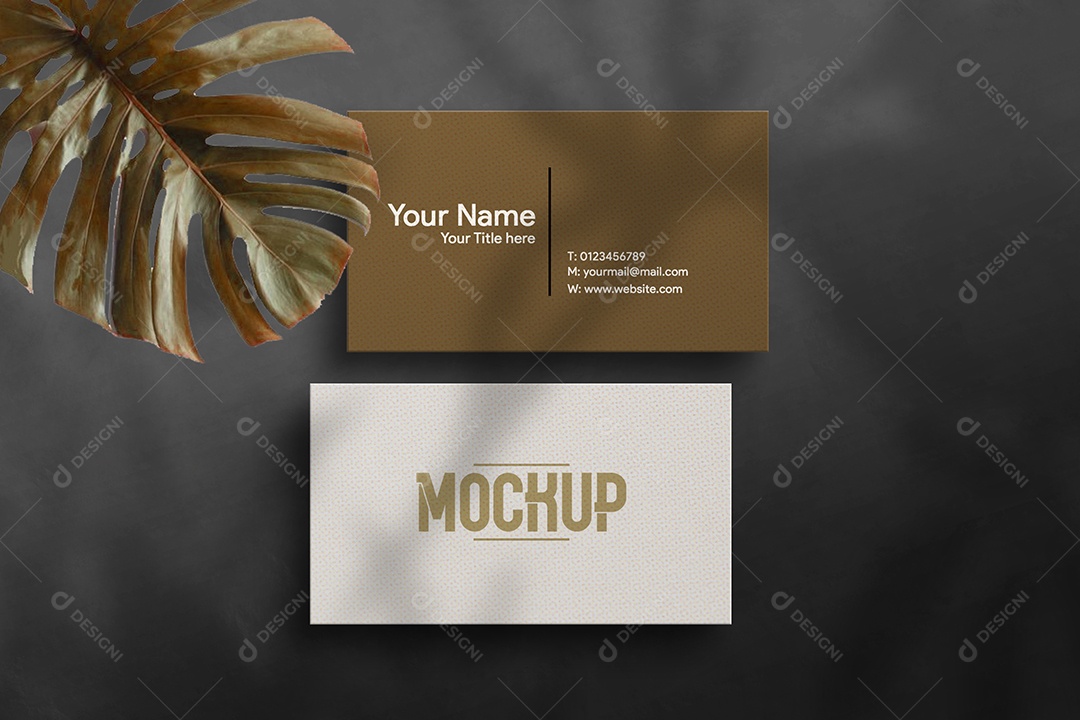 Mockup Cartão de Visita Frente e Verso PSD