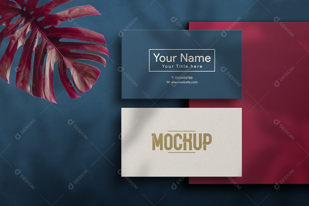 Mockup Cartão de Visita Frente e Verso PSD