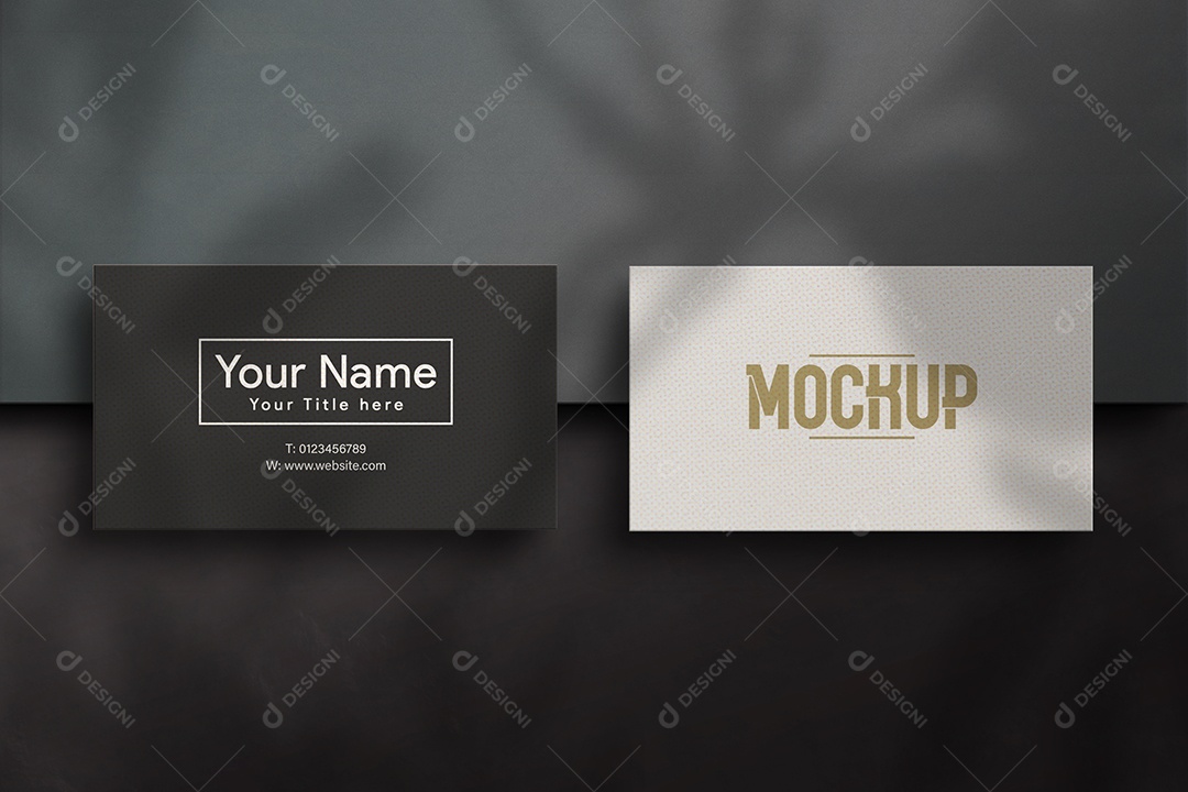 Mockup Cartão de Visita Frente e Verso PSD