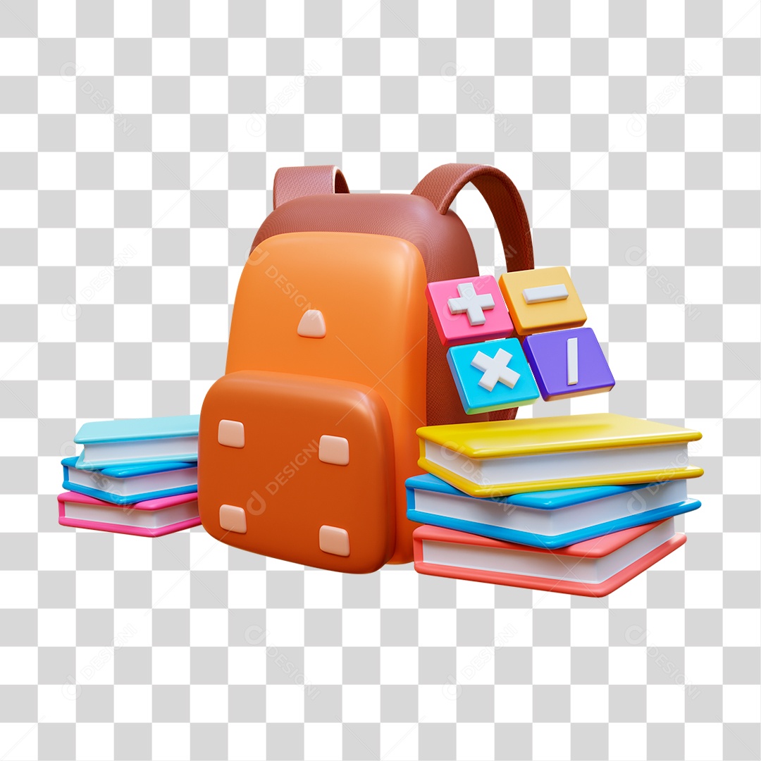 Material Escolar PNG Transparente