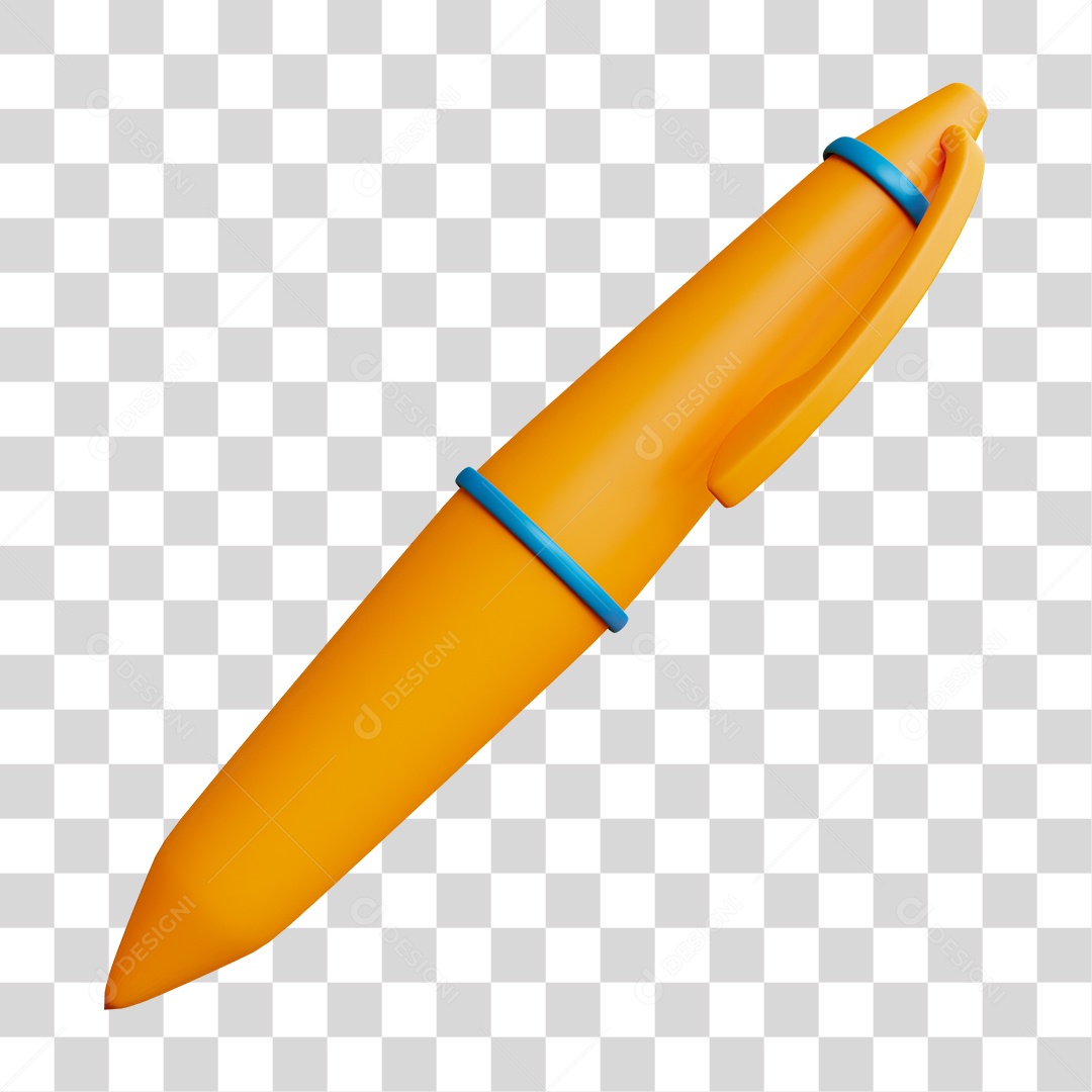 Caneta Dourada PNG Transparente