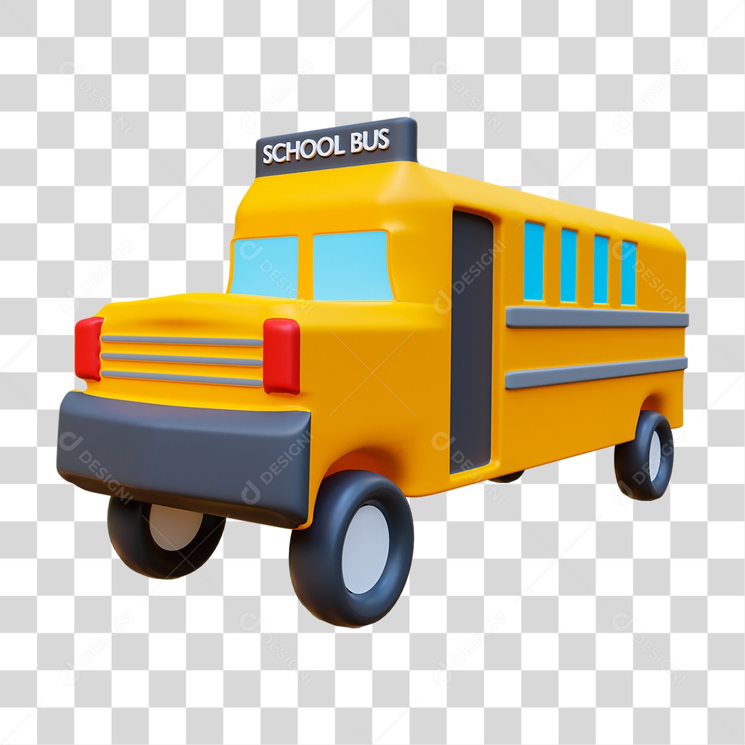 Ônibus Escolar PNG Transparente