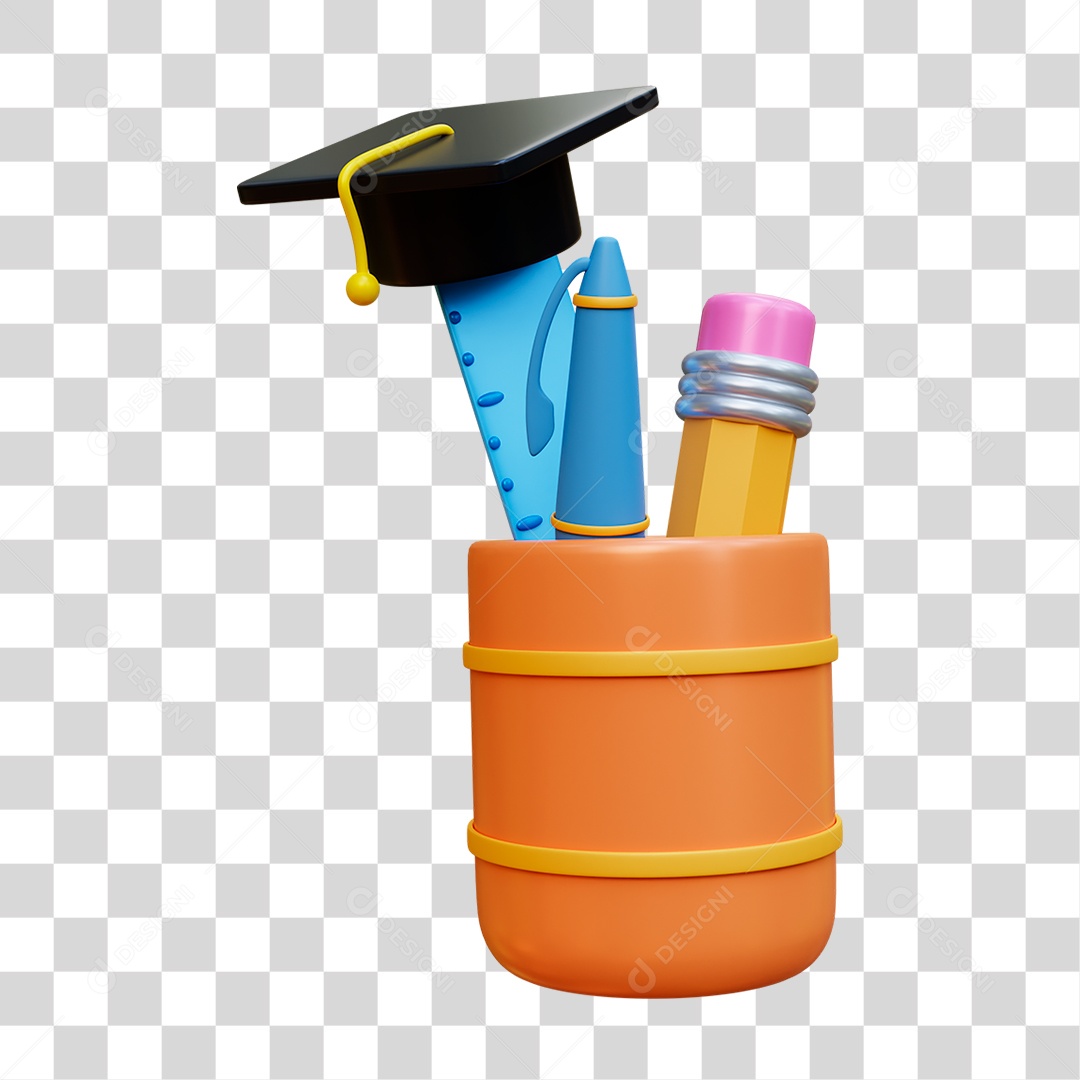 Material Escolar PNG Transparente