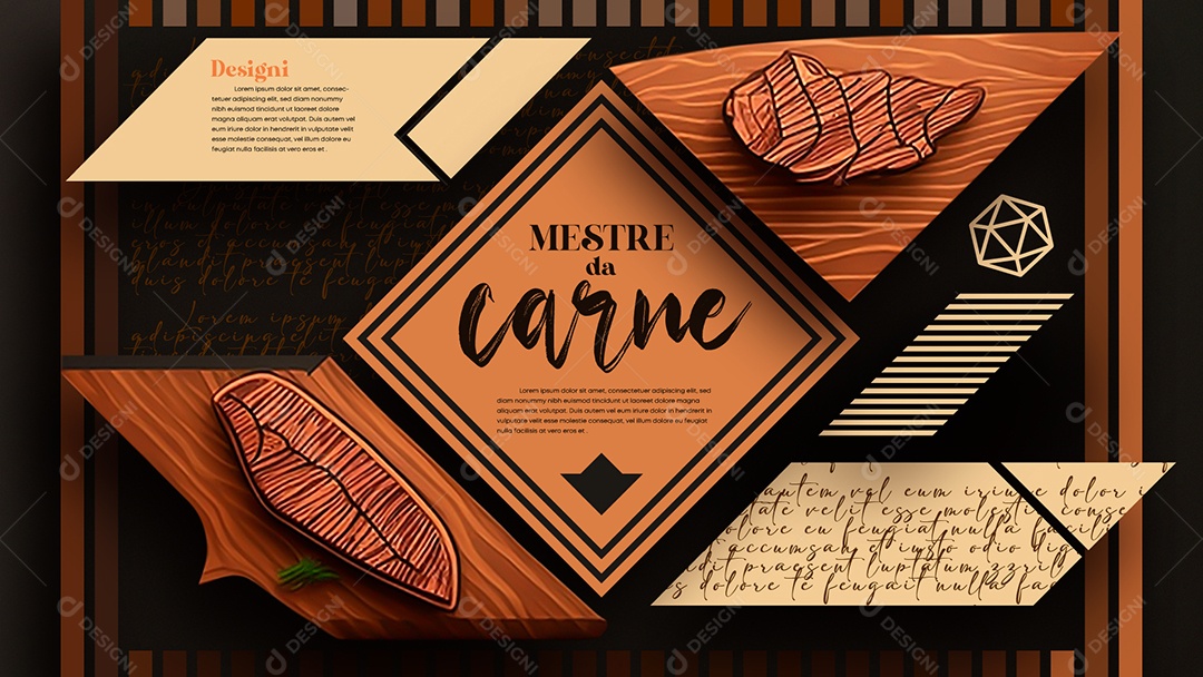 Layout Mestre Da Carne AI + EPS Editável