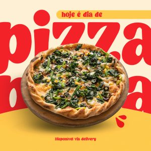 Hoje é Dia De Pizza Delivery Pizzaria Social Media PSD Editável