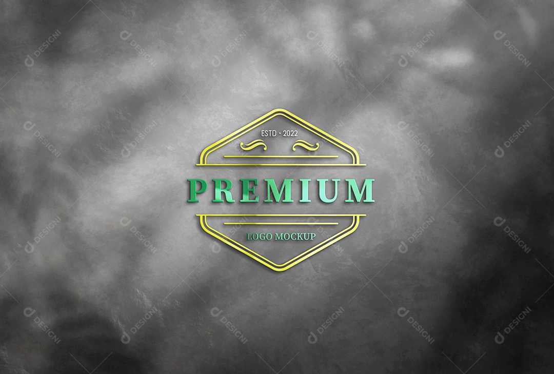 Mockup Logotipo de Empresa PSD Editável