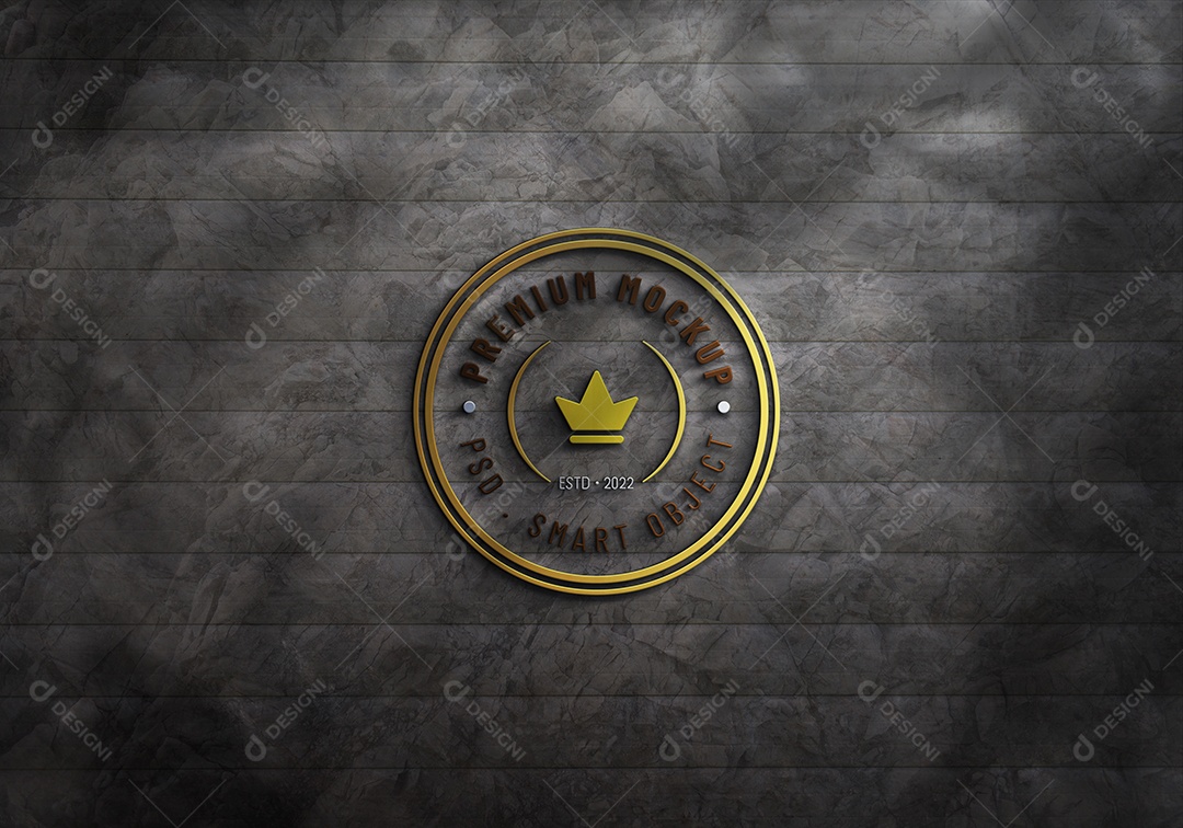 Mockup Logotipo de Empresa PSD Editável