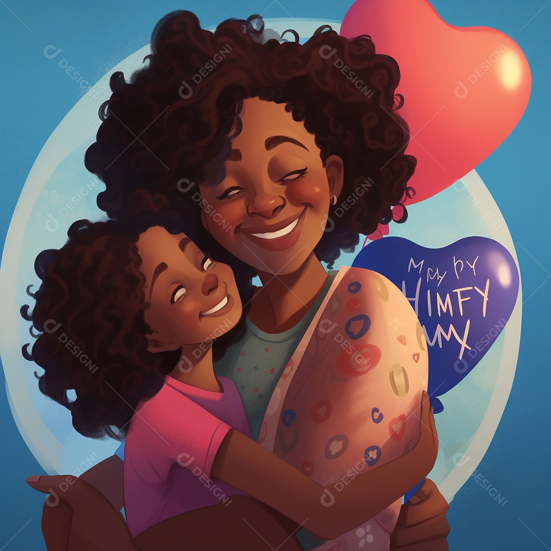 Filhos abraçados com a mãe, conceito Dia das Mães