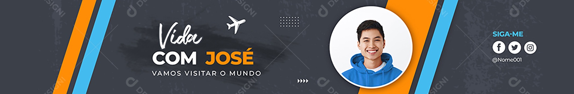 Assinatura de Email Agência De Viagens PSD Editável