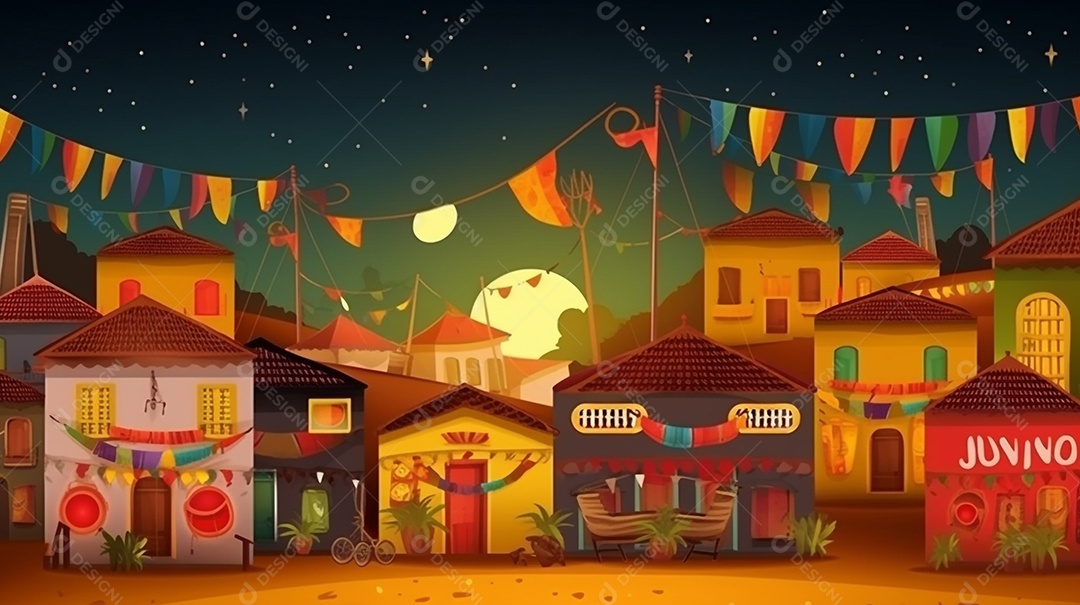 Comemoração da tradicional Festa Junina brasileira