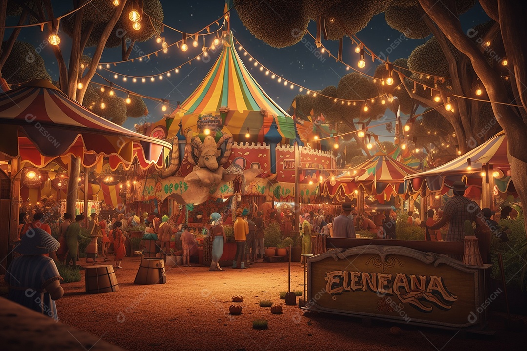 Comemoração da tradicional Festa Junina brasileira