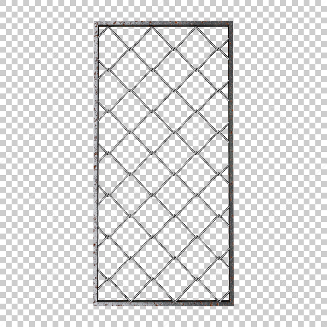 Elemento de Metal 3D Para Composição PNG Transparente
