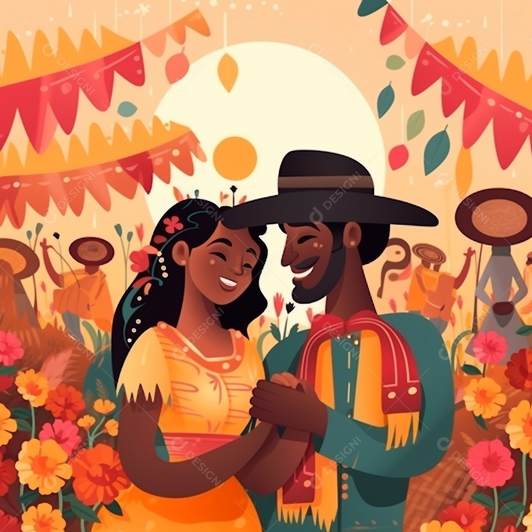 Comemoração de festa junina