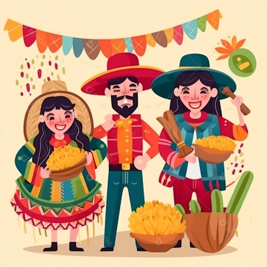 Comemoração de festa junina