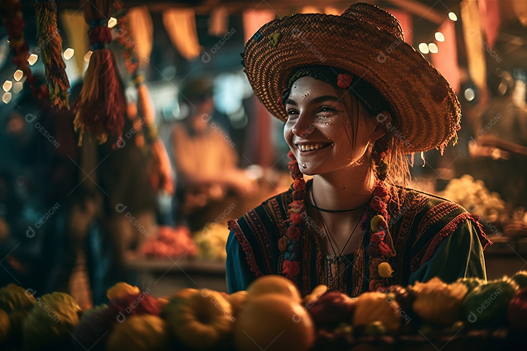 Comemoração de festa junina