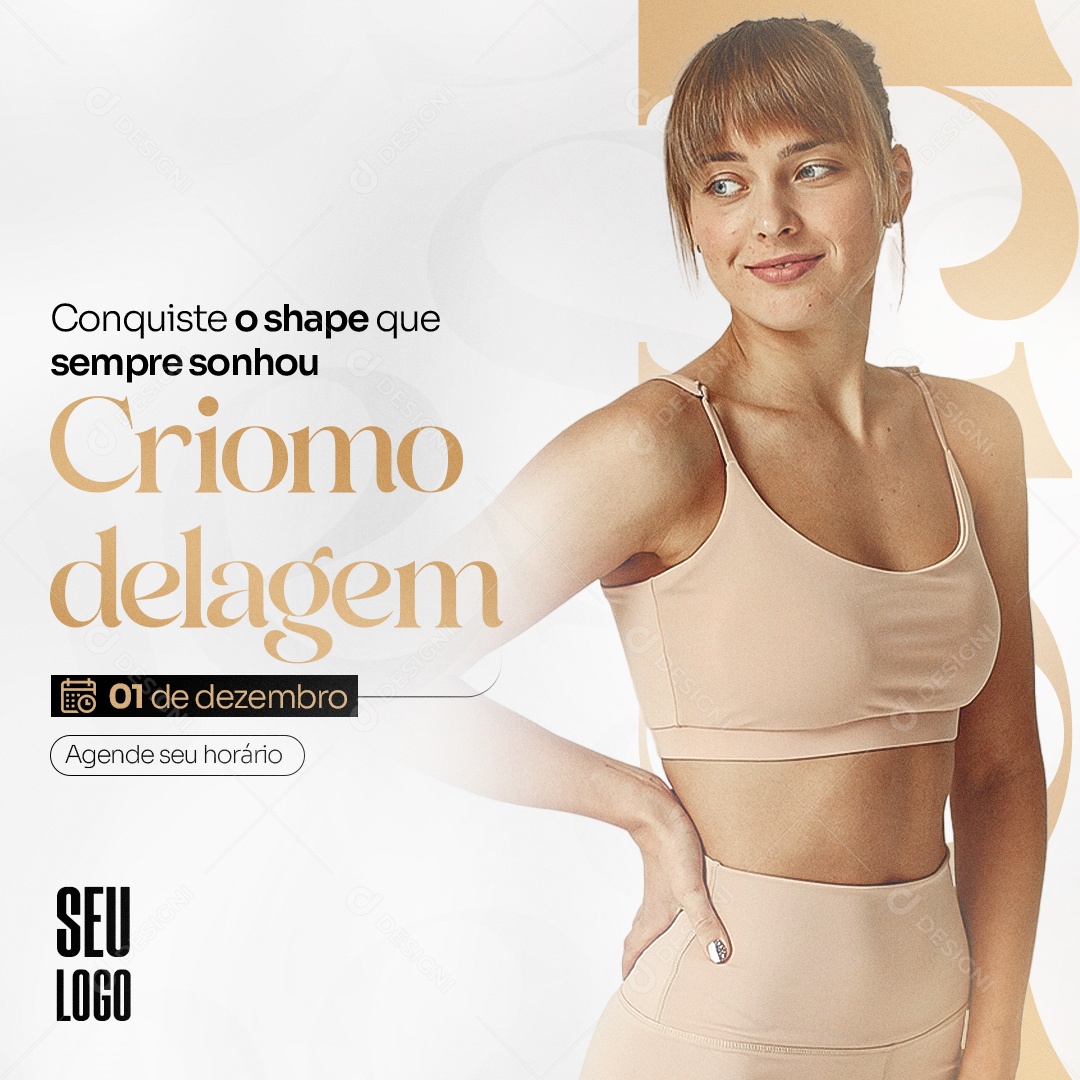Conquiste o Shape Que Sempre Sonhou Criomodelagem Social Media PSD Editável