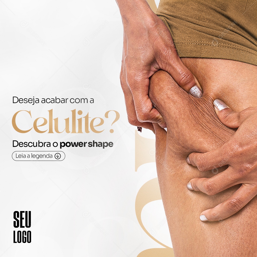 Deseja Acabar Com a Celulite Social Media PSD Editável