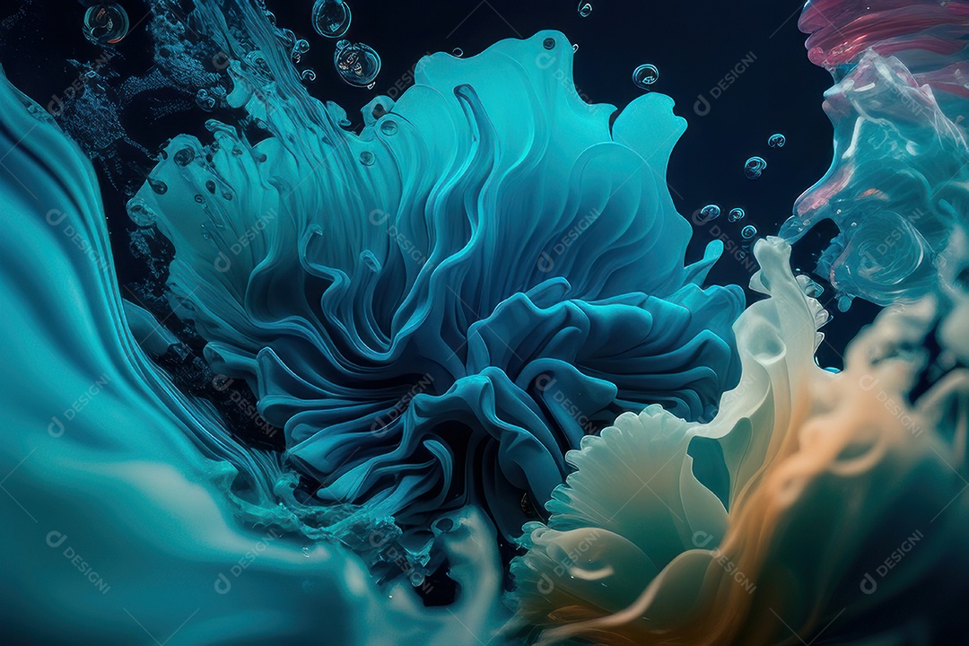 Objeto caindo sobre mar.