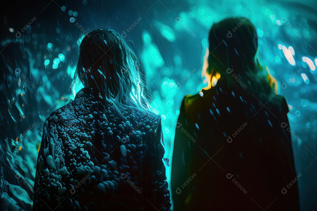 Pessoas jovens sobre local frio.