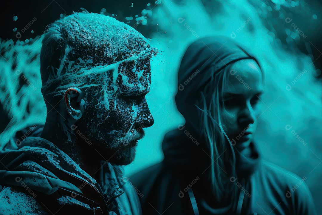 Pessoas jovens sobre local frio.