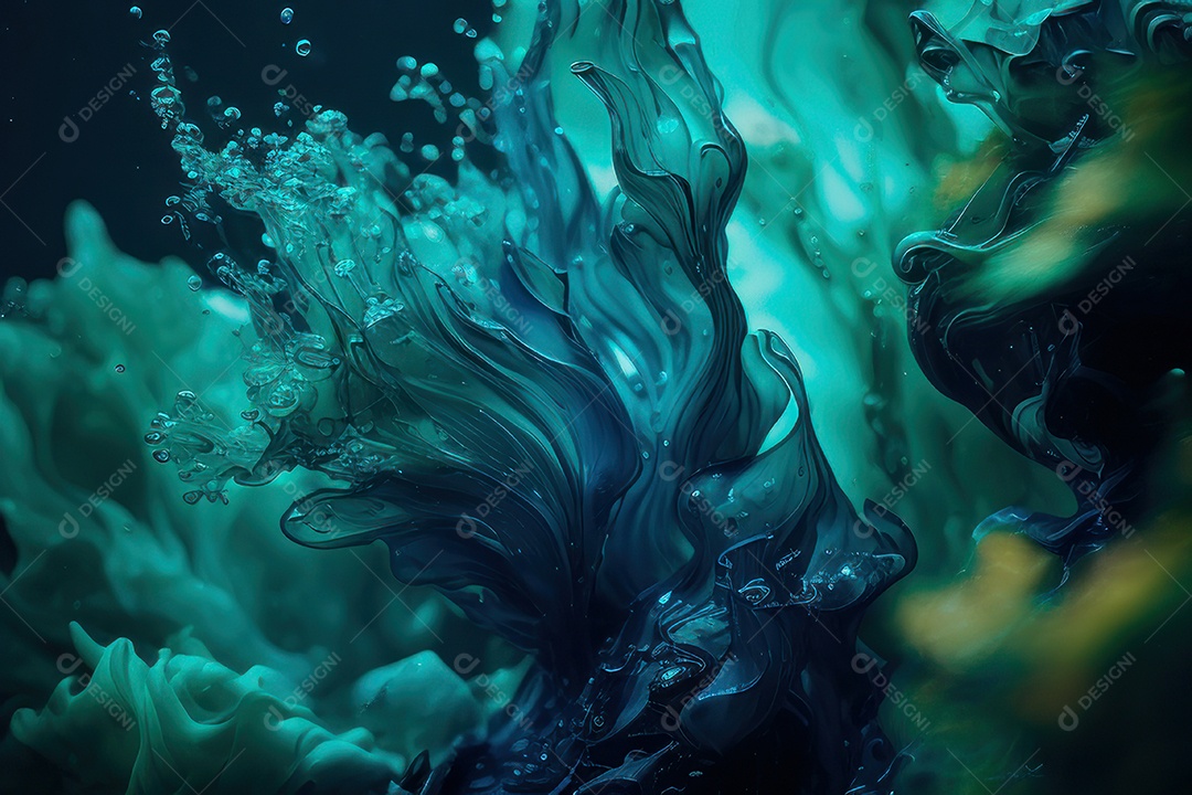 Objeto caindo sobre mar.