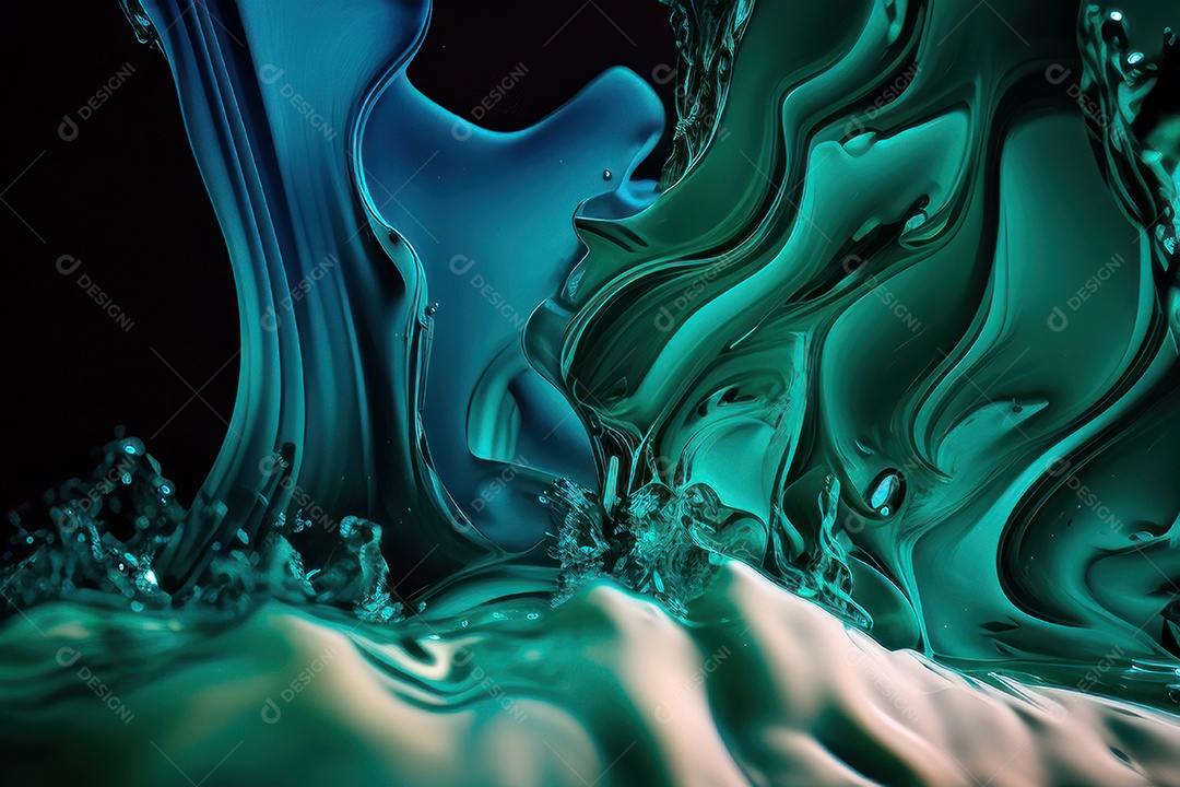 Objeto caindo sobre mar.