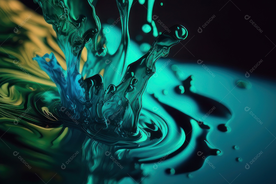 Objeto caindo sobre mar.