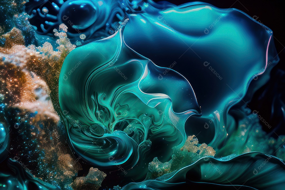 Objeto caindo sobre mar.