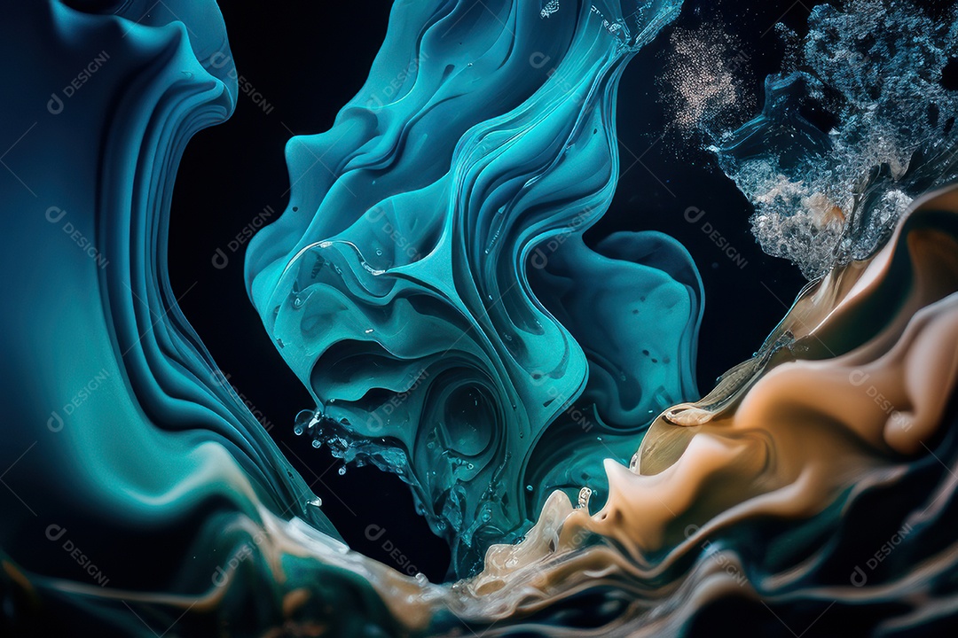 Objeto caindo sobre mar.