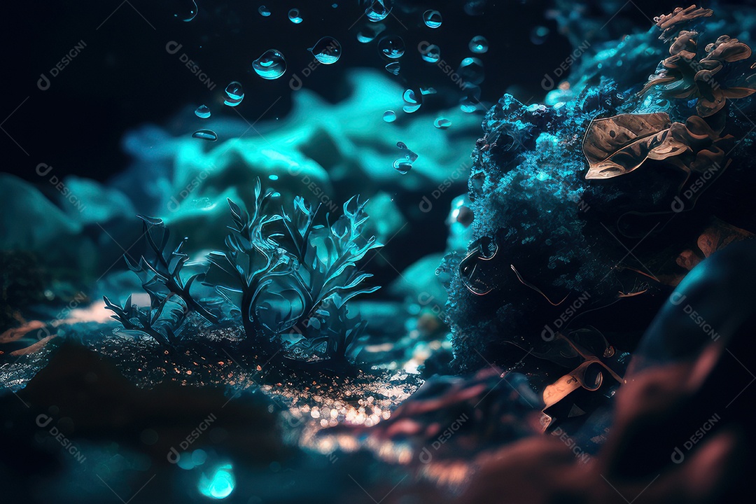 Objeto caindo sobre mar.