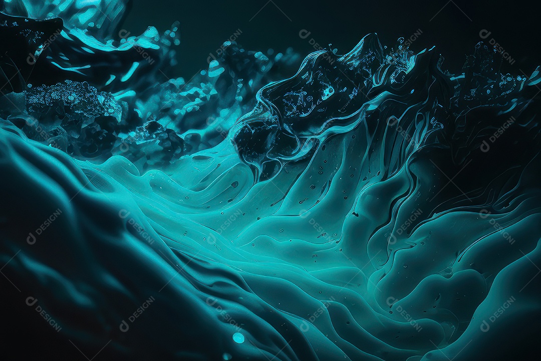 Objeto caindo sobre mar.