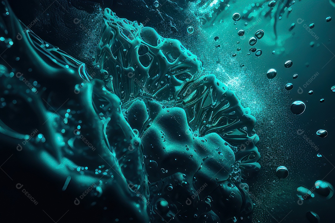 Objeto caindo sobre mar.