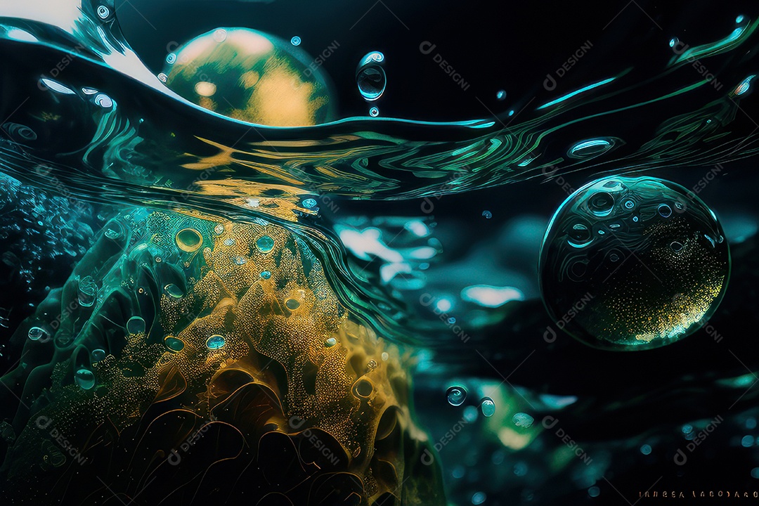 Objeto caindo sobre mar.