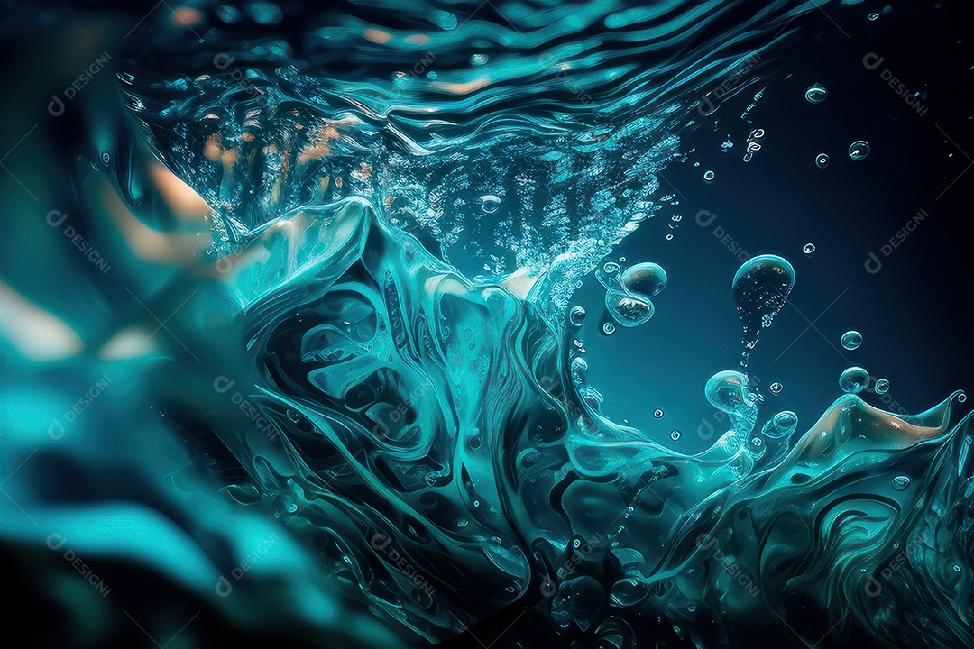 Objeto caindo sobre mar.