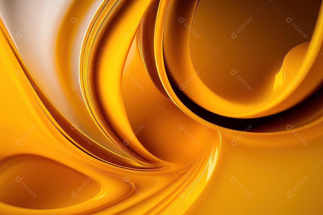 Background com formas amarelas.