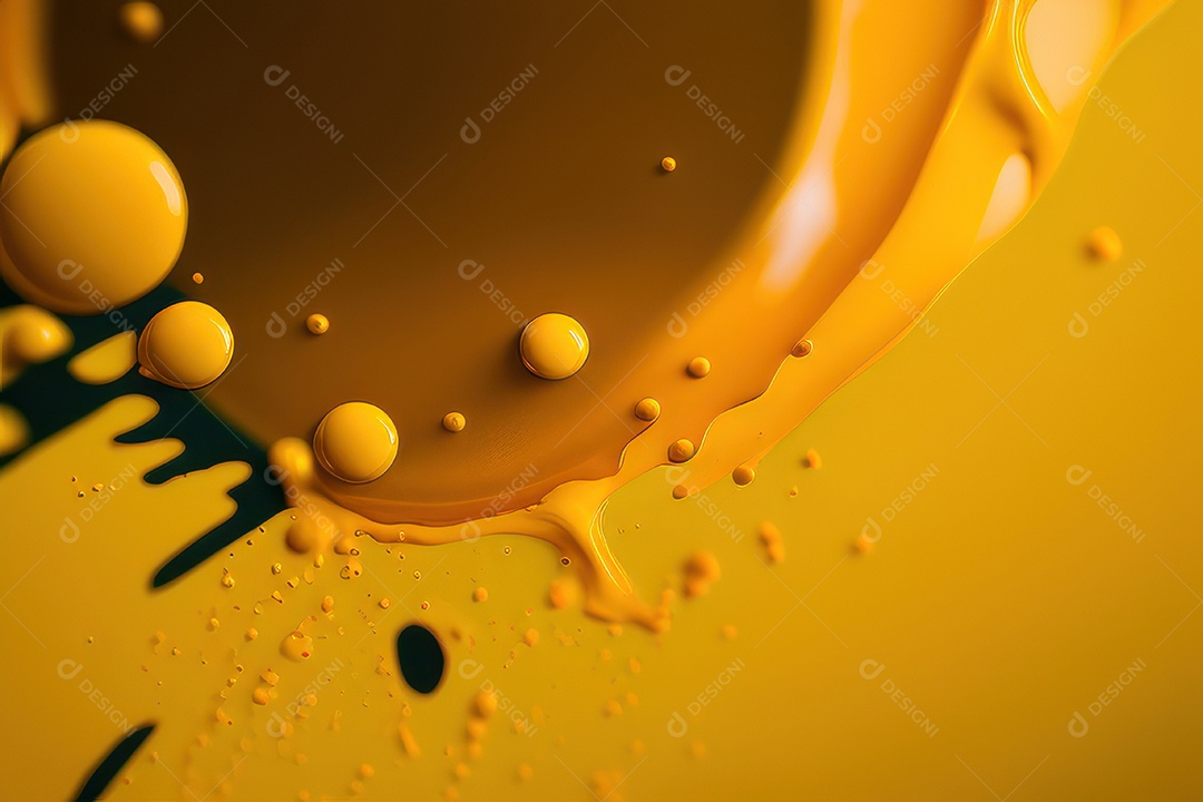 Background com formas amarelas.