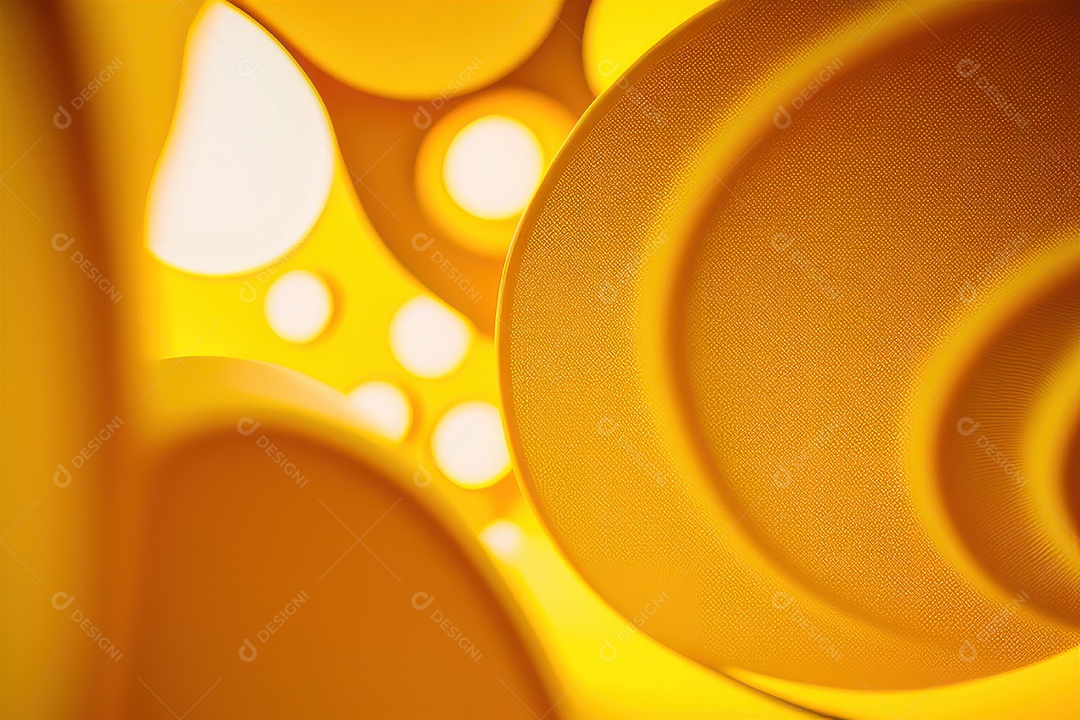 Background com formas amarelas.