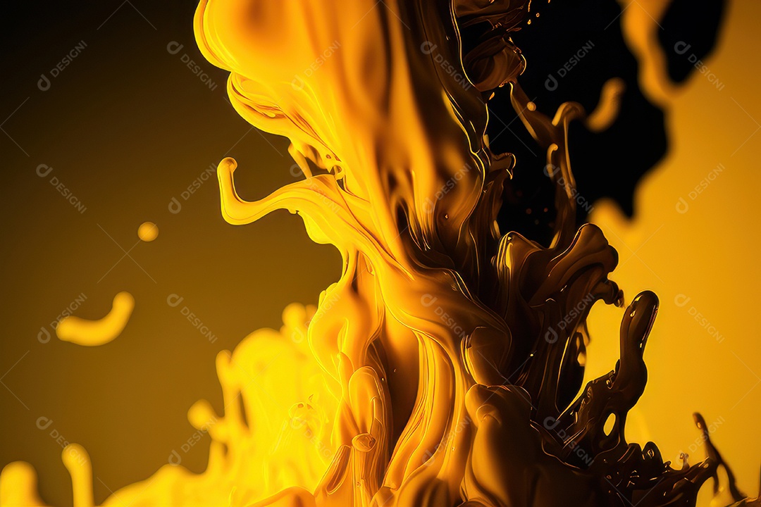 Textura com formas amarelas.