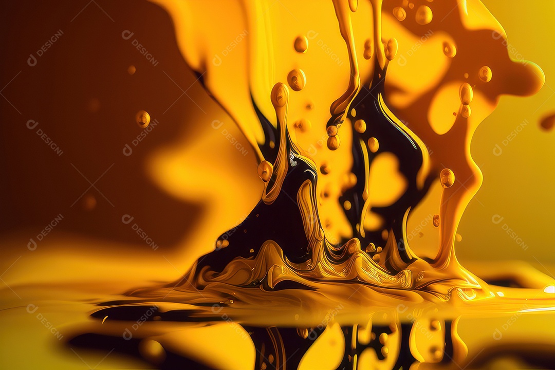 Textura com formas amarelas.