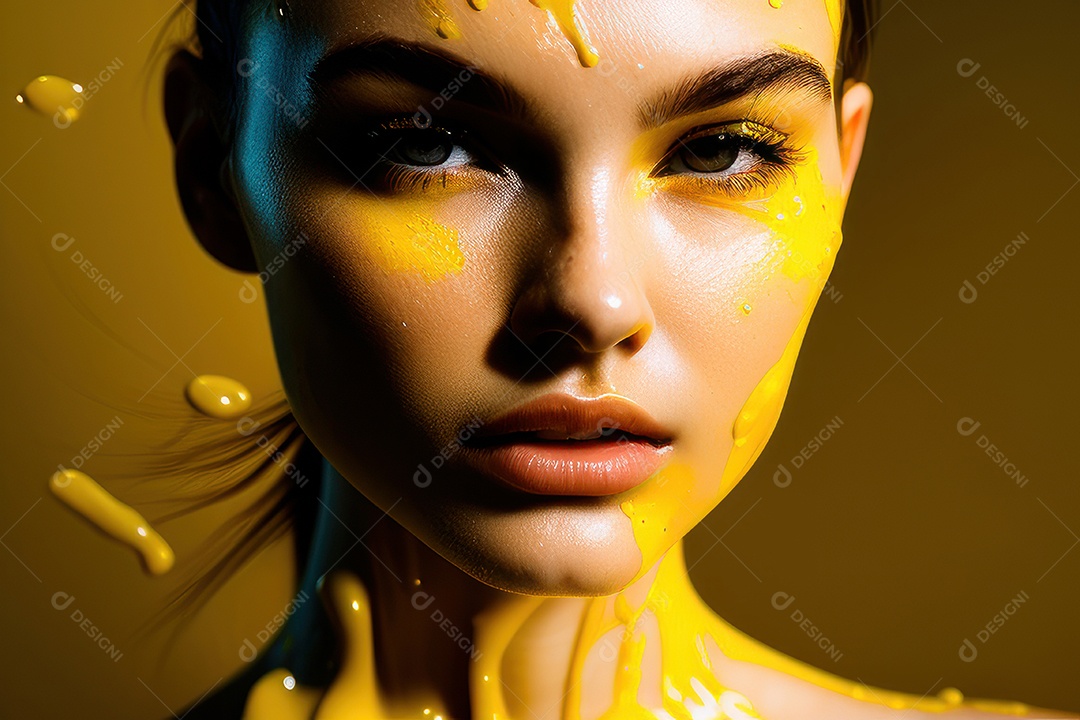 Mulher jovem garota sobre fundo isolado.