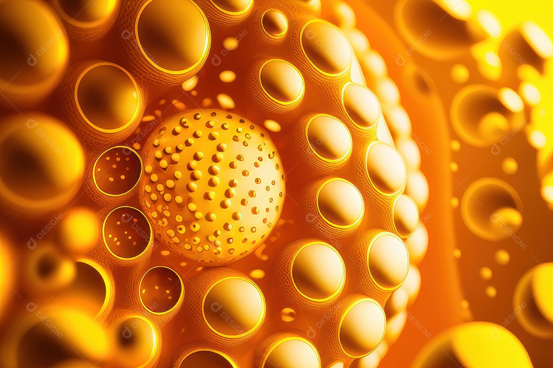 Textura com formas amarelas.