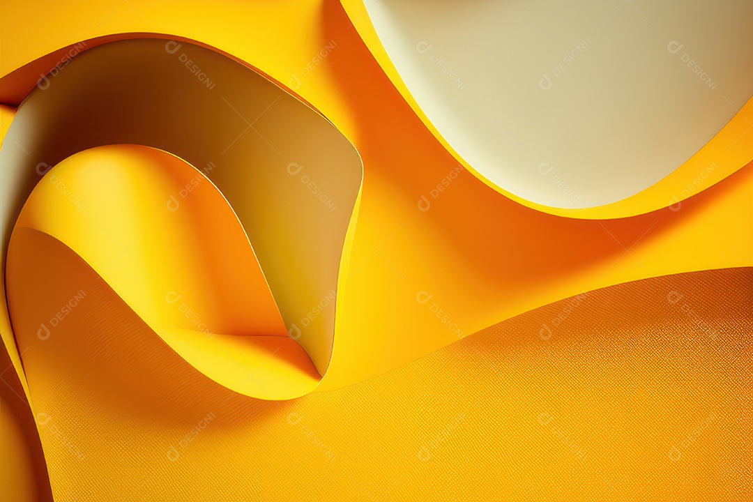 Background com formas amarelas.