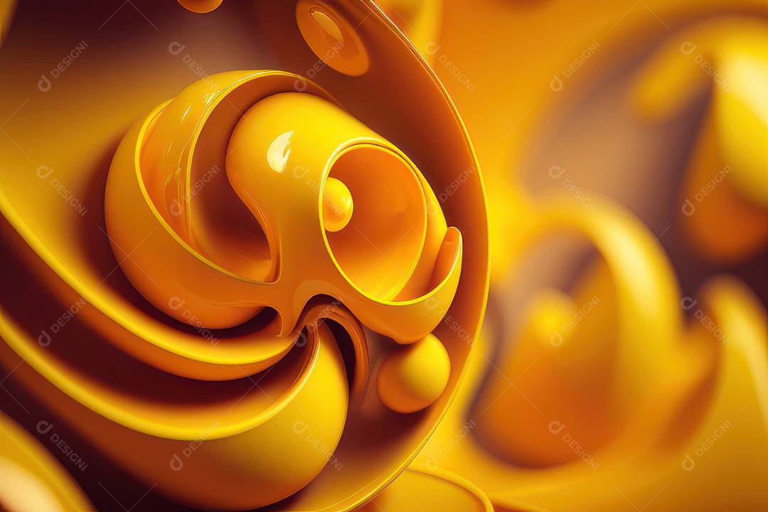 Textura com formas amarelas.