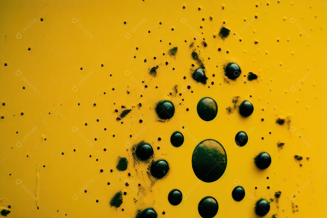 Background com formas amarela.