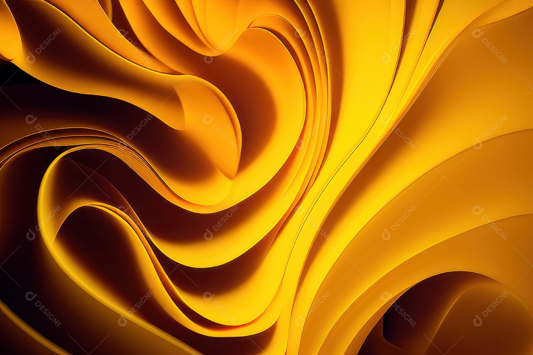 Background com formas amarela.