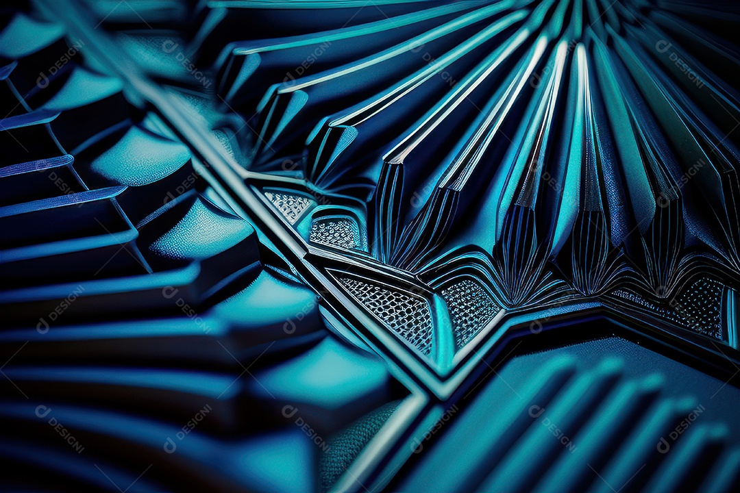 Background com formas azul.