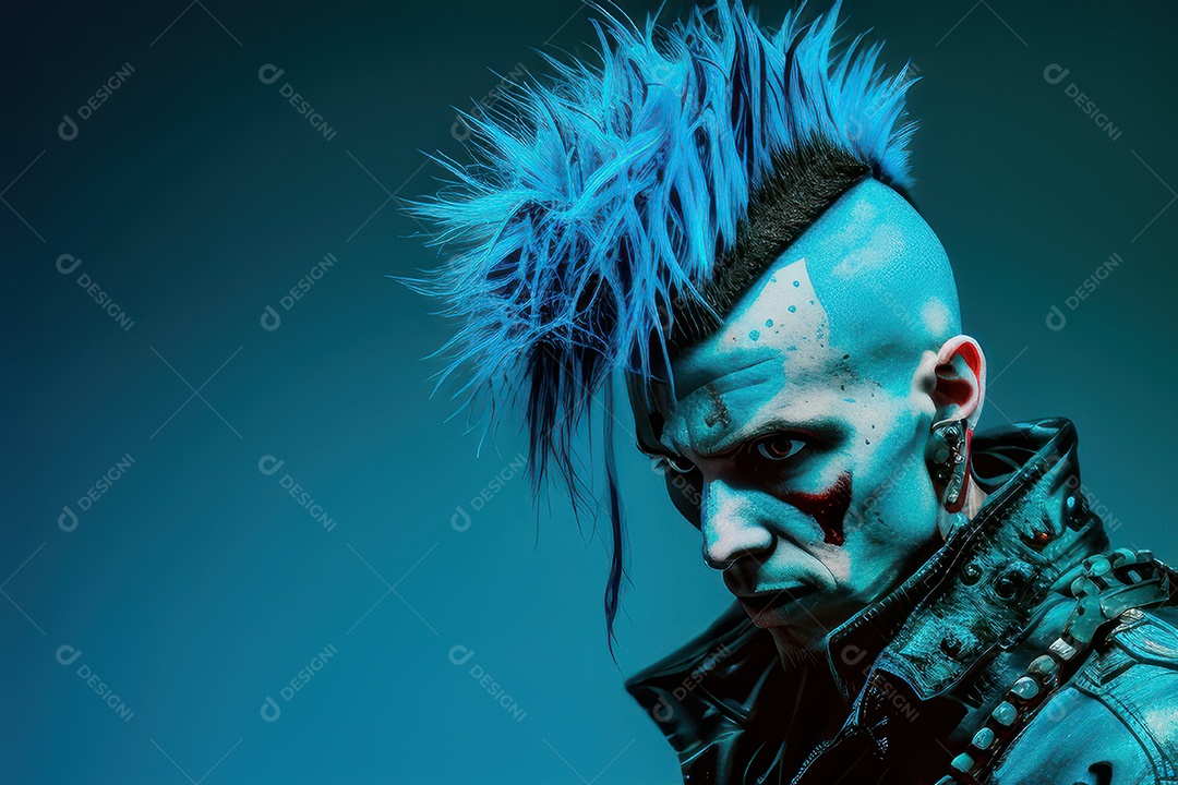 Criatura com olhos sombrios fundo isolado.