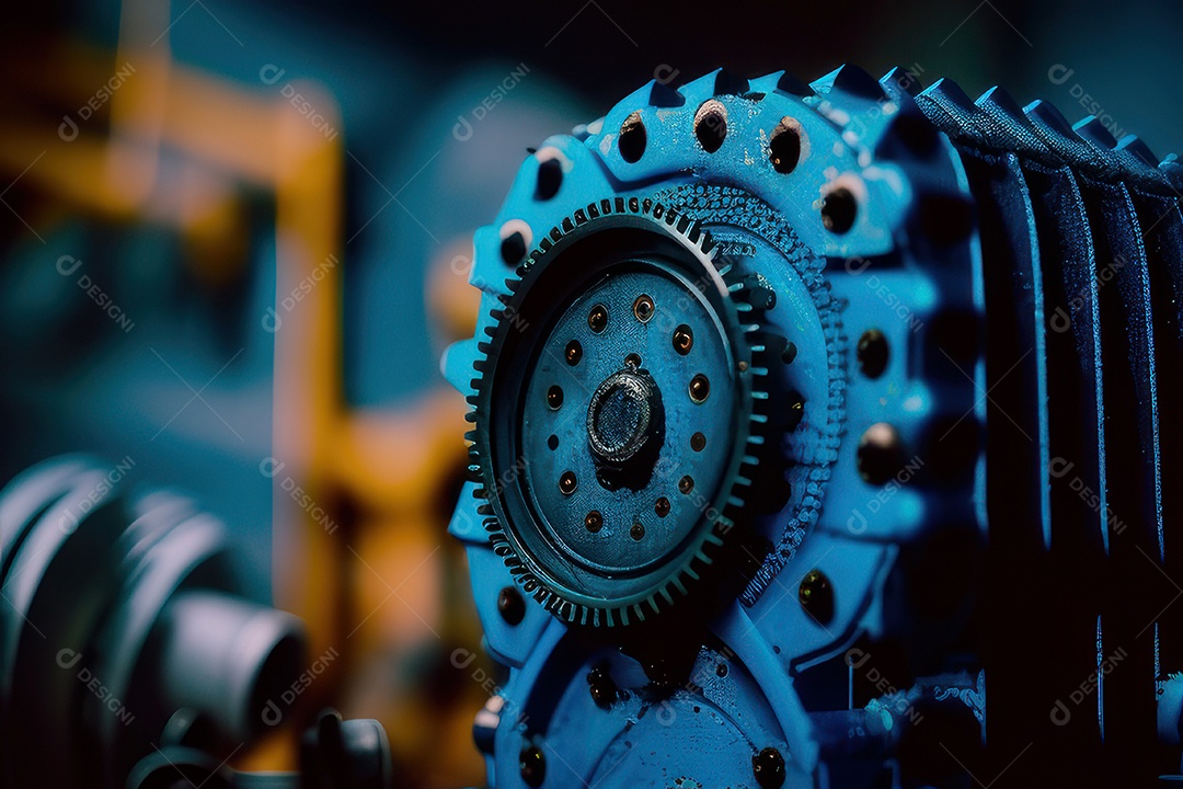 Peças abstrato industrial.