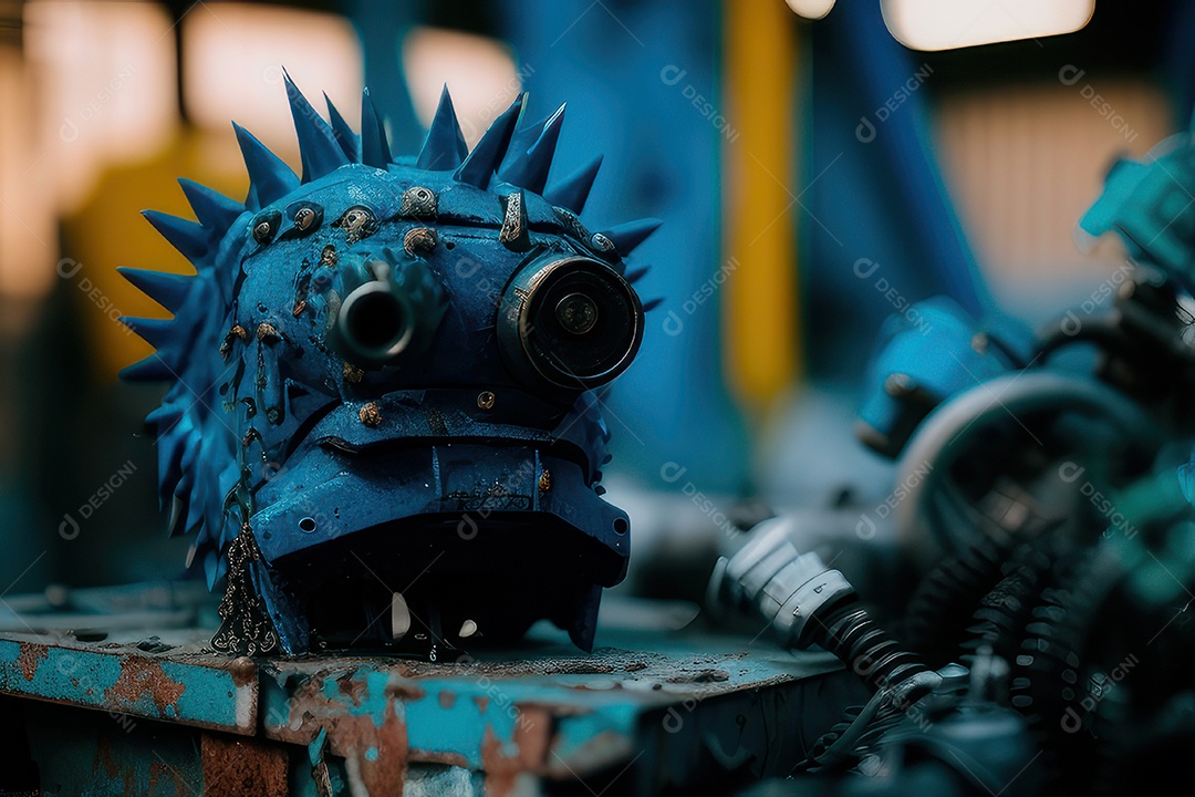 Peças abstrato industrial.